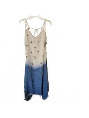 Billy T midi slip dress tropical coastal boho vibe casual resort summer flowy
